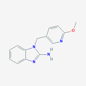 1-[(6-methoxypyridin-3-yl)methyl]-1H-1,3-benzodiazol-2-amine图片