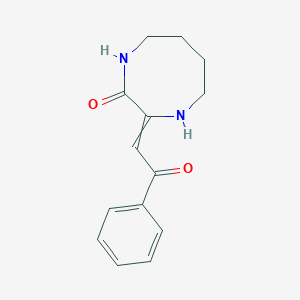 3-[2-Oxo-2-phenyl-eth-(Z)-ylidene]-[1,4]diazocan-2-one图片