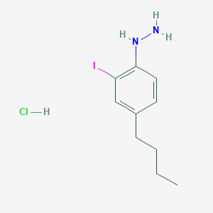 1-(4-Butyl-2-iodophenyl)hydrazine Hydrochloride图片