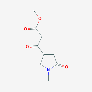 3-(1-Methyl-5-oxo-pyrrolidin-3-yl)-3-oxo-propionic acid methyl ester图片