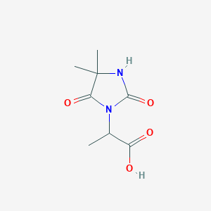 2-(4,4-Dimethyl-2,5-dioxo-imidazolidin-1-yl)-propionic acid图片