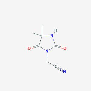 2-(4,4-Dimethyl-2,5-dioxoimidazolidin-1-yl)acetonitrile图片
