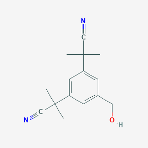 Anastrozole EP Impurity E(2-[3-(Cyanodimethylmethyl)-5-hydroxymethylphenyl]-2-methylpropionitrile)图片