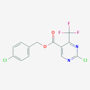 4-Chlorobenzyl-2-chloro-4-(trifluoromethyl)pyrimidine-5-carboxylate 97%图片