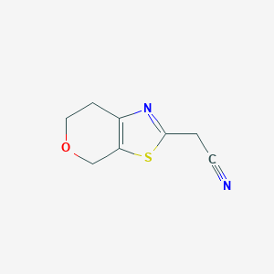 2-{4H,6H,7H-pyrano[4,3-d][1,3]thiazol-2-yl}acetonitrile图片