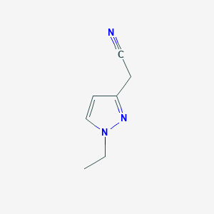 (1-Ethyl-1H-pyrazol-3-yl)acetonitrile图片