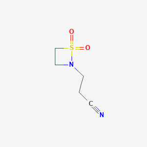 3-(1,1-dioxo-1,2-thiazetidin-2-yl)propanenitrile图片