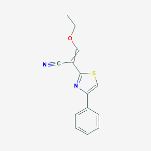 3-Ethoxy-2-(4-phenyl-1,3-thiazol-2-yl)prop-2-enenitrile图片
