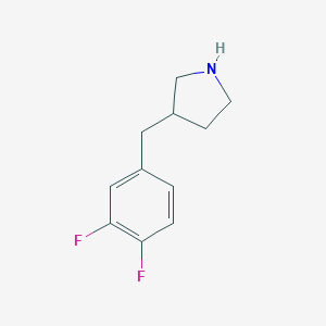3-[(3,4-difluorophenyl)methyl]pyrrolidine图片