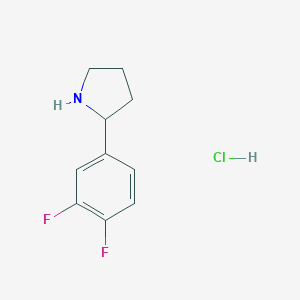 2-(3,4-Difluorophenyl)pyrrolidine Hydrochloride图片