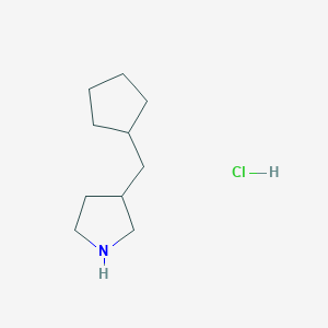 3-(cyclopentylmethyl)pyrrolidine hydrochloride图片