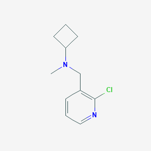 N-[(2-Chloropyridin-3-yl)methyl]-N-methylcyclobutanamine图片
