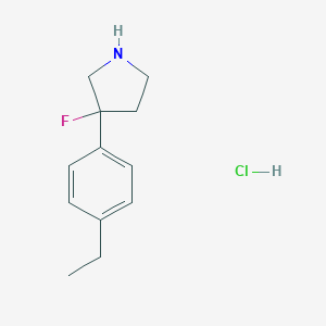 3-(4-Ethylphenyl)-3-fluoropyrrolidine Hydrochloride图片