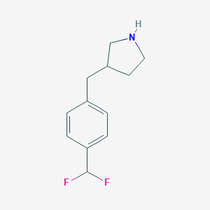 3-{[4-(difluoromethyl)phenyl]methyl}pyrrolidine图片