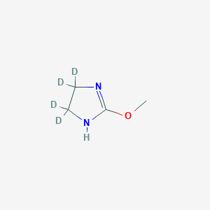 4,5-Dihydro-2-methoxy-1H-imidazole-4,5-d4(Solution in Dichloromethane-Approx,7%-contains approx,0.3% ethyleneurea)图片