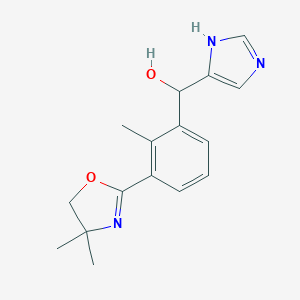 α-[3-(4,5-Dihydro-4,4-dimethyl-2-oxazolyl)-2-methylphenyl]-1H-imidazole-5-methanol图片