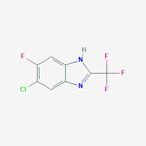 6-Chloro-5-fluoro-2-(trifluoromethyl)-1H-benzimidazole图片