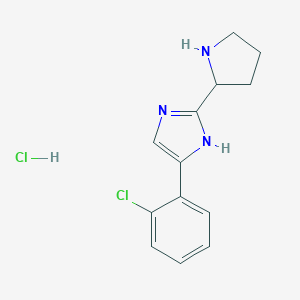 4-(2-chlorophenyl)-2-(pyrrolidin-2-yl)-1H-imidazole hydrochloride图片