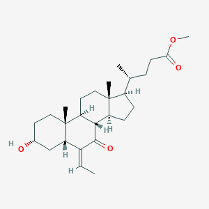 Methyl(3α,5β)-6-Ethylidene-3-hydroxy-7-oxo-cholan-24-oate图片