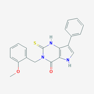 3-[(2-methoxyphenyl)methyl]-7-phenyl-2-sulfanylidene-1H,2H,3H,4H,5H-pyrrolo[3,2-d]pyrimidin-4-one图片