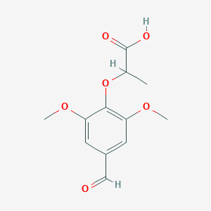 2-(4-Formyl-2,6-dimethoxyphenoxy)propanoic Acid图片