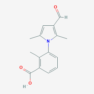 3-(3-Formyl-2,5-dimethyl-1H-pyrrol-1-yl)-2-methylbenzoic Acid图片