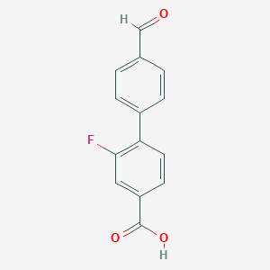 3-Fluoro-4-(4-formylphenyl)benzoic acid图片