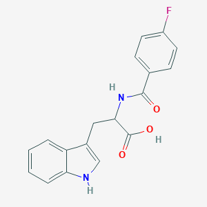 2-[(4-fluorophenyl)formamido]-3-(1H-indol-3-yl)propanoic acid图片