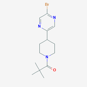 1-[4-(5-Bromo-pyrazin-2-yl)-piperidin-1-yl]-2,2-dimethyl-propan-1-one图片
