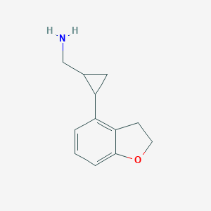 ((1R,2R)-2-(2,3-Dihydrobenzofuran-4-yl)cyclopropyl)methanamine图片