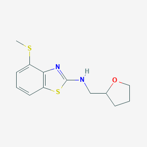 4-(methylthio)-N-(tetrahydrofuran-2-ylmethyl)-1,3-benzothiazol-2-amine图片