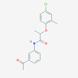 N-(3-acetylphenyl)-2-(4-chloro-2-methylphenoxy)propanamide图片