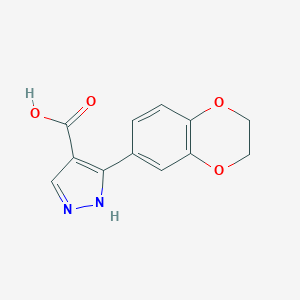 3-(2,3-Dihydro-1,4-benzodioxin-6-yl)-1H-pyrazole-4-carboxylic Acid图片