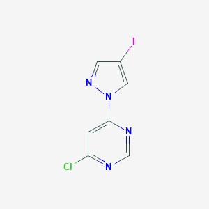 4-Chloro-6-(4-iodo-1H-pyrazol-1-yl)pyrimidine图片