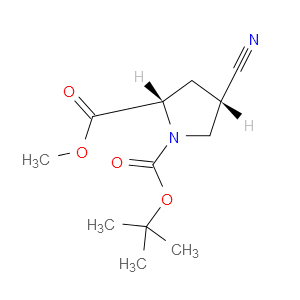 (2S,4S)-4-氰基-1,2-吡咯烷羧酸-1-(1,1-二甲基乙基)-2-甲酯图片