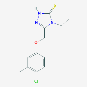 5-[(4-Chloro-3-methylphenoxy)methyl]-4-ethyl-4H-1,2,4-triazole-3-thiol图片