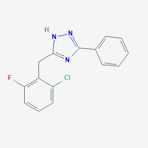 5-[(2-chloro-6-fluorophenyl)methyl]-3-phenyl-1H-1,2,4-triazole图片