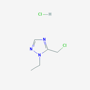 5-(chloromethyl)-1-ethyl-1H-1,2,4-triazole hydrochloride图片