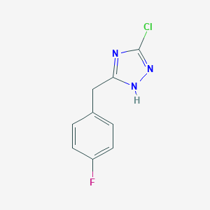 3-chloro-5-[(4-fluorophenyl)methyl]-4H-1,2,4-triazole图片