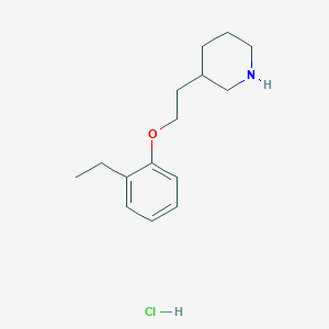 3-[2-(2-Ethylphenoxy)ethyl]piperidinehydrochloride图片