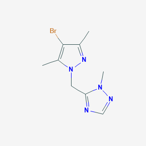 5-[(4-bromo-3,5-dimethyl-1H-pyrazol-1-yl)methyl]-1-methyl-1H-1,2,4-triazole图片