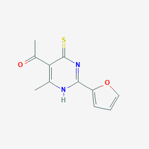 1-[2-(furan-2-yl)-6-methyl-4-sulfanylidene-1,4-dihydropyrimidin-5-yl]ethan-1-one图片