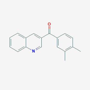3-(3,4-Dimethylbenzoyl)quinoline图片