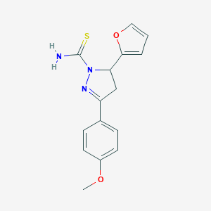 5-(Furan-2-yl)-3-(4-methoxyphenyl)-4,5-dihydro-1H-pyrazole-1-carbothioamide图片