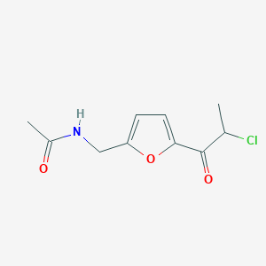 N-{[5-(2-Chloropropanoyl)furan-2-yl]methyl}acetamide图片