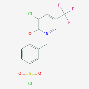 4-(3-Chloro-5-trifluoromethylpyridin-2-yloxy)-3-methylbenzenesulfonyl chloride图片
