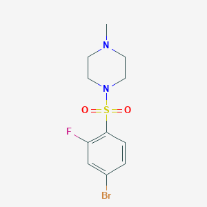 1-((4-Bromo-2-fluorophenyl)sulfonyl)-4-methylpiperazine图片