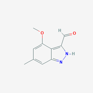 4-Methoxy-6-methyl-3-(1H)indazole carboxaldehyde图片