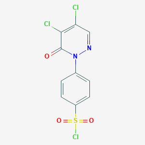 4-(4,5-dichloro-6-oxopyridazin-1(6H)-yl)benzenesulfonyl chloride图片
