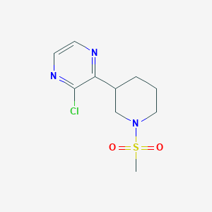2-Chloro-3-(1-methanesulfonyl-piperidin-3-yl)-pyrazine图片